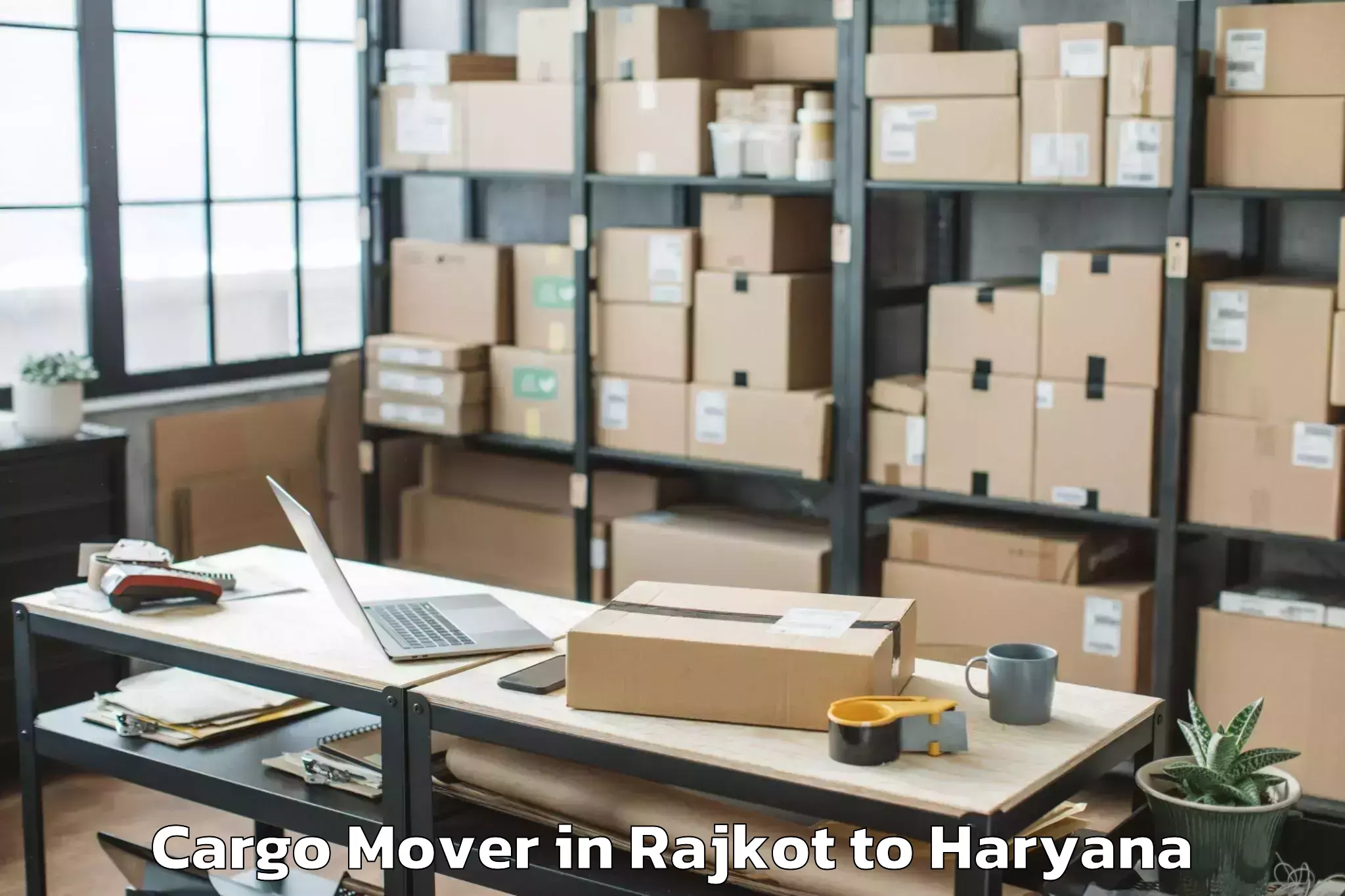 Rajkot to Manav Rachna University Farida Cargo Mover